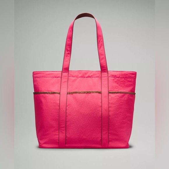 Lululemon Daily Multi-Pocket Tote Bag 20L- Glaze Pink/Ancient Copper - Picture 3 of 5